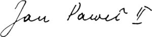 Podpis Św. Jana Pawła II